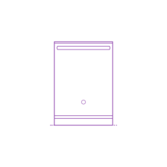 Fixtures Dishwashers Ge Profile Hidden Control Dishwasher Svg Line Art, Free Vectors File